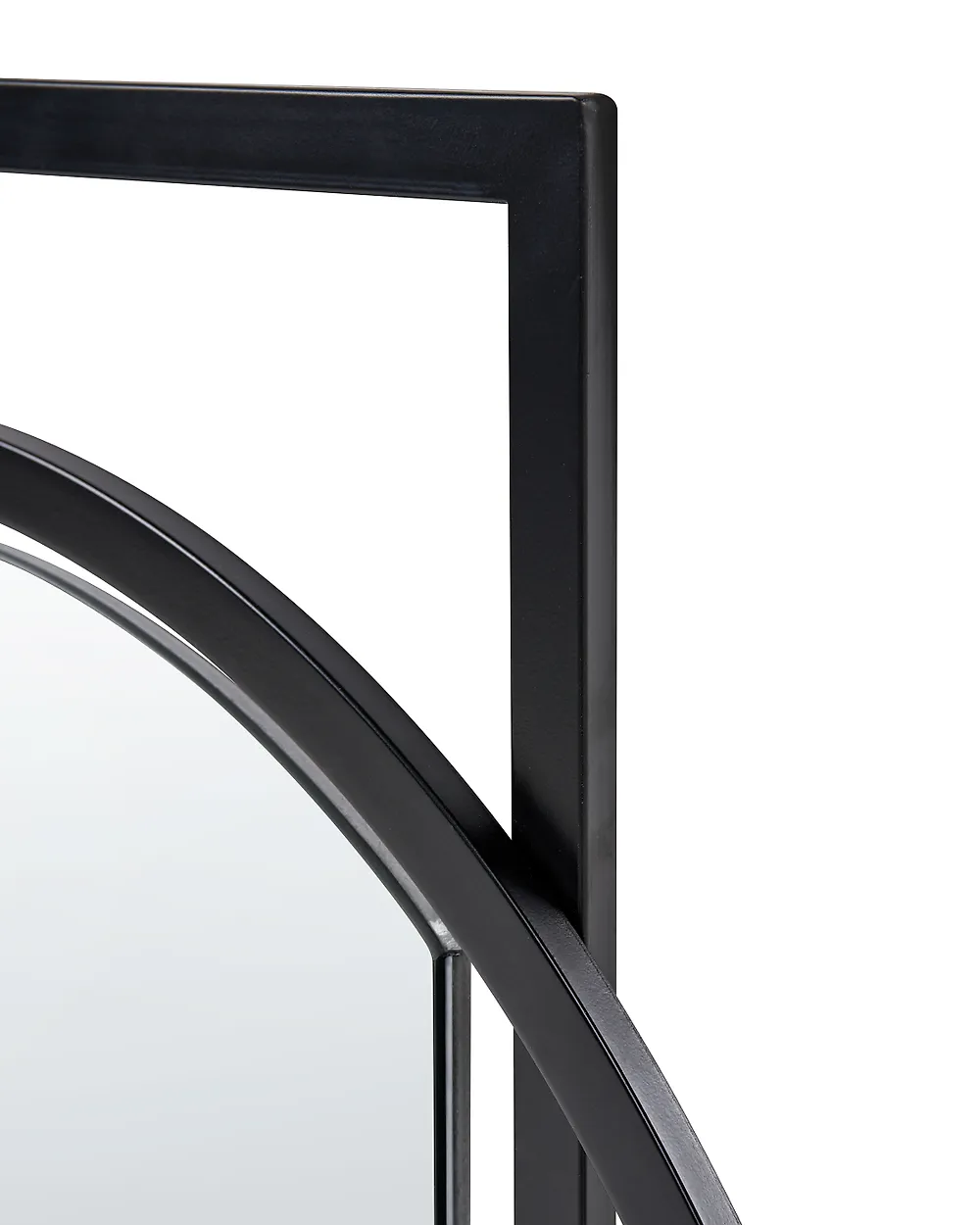 Wall Mirror AUXY 78 cm 70 cm Metal Black_1194269