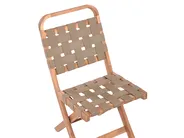 Bistro Set Folding CALCIANO Certified Acacia Wood Brown_986028