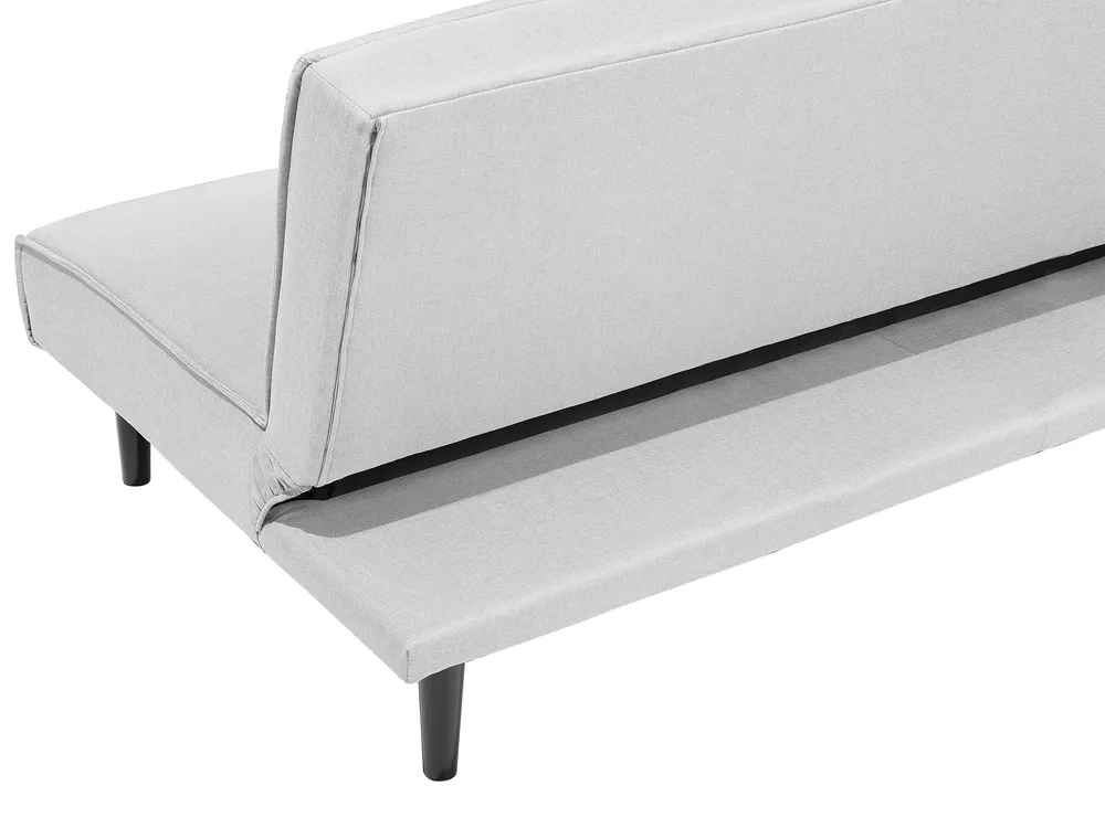 Sofa Bed 3 Seater VISBY Fabric Light Grey_695058