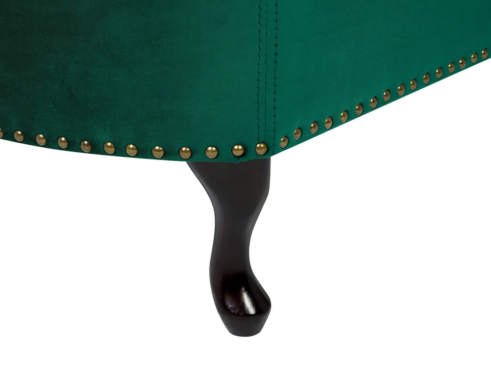 Right-Hand Chaise Longue NIMES Velvet Green_805967