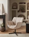 Swivel Armchair AUMA Fabric Beige