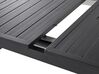 Conjunto de comedor 6 plazas de metal negro/gris/madera clara VALCANETTO/TAVIANO_846154