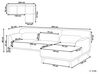 Left Hand Boucle Corner Sofa White SIMOS_927959