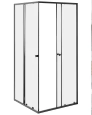 Shower Enclosure HUAPI 900 x 900 x 1900 mm Black_1116806