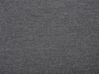 Cama con somier de poliéster gris oscuro/negro 160 x 200 cm MONTPELLIER_708940