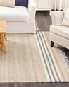 Jute Area Rug 160 x 230 cm Beige and Grey MIRZA_847307