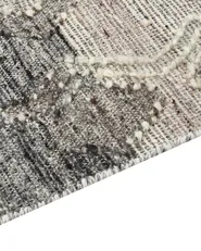 Dywan ARATASHEN Szary 160 x 230 cm Kilim Wełna_860047
