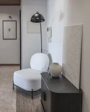 Poltrona LUNDE Bouclé Bianco_1124219