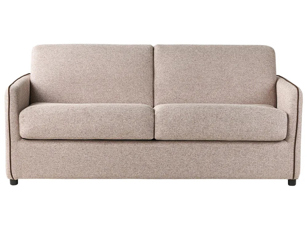 Canapé-lit Convertible Fly En Tissu Marron - 3 Places, Double, Pour Salon