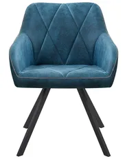 Set di 2 sedie da pranzo MONEE Tessuto Blu oltremare_724785