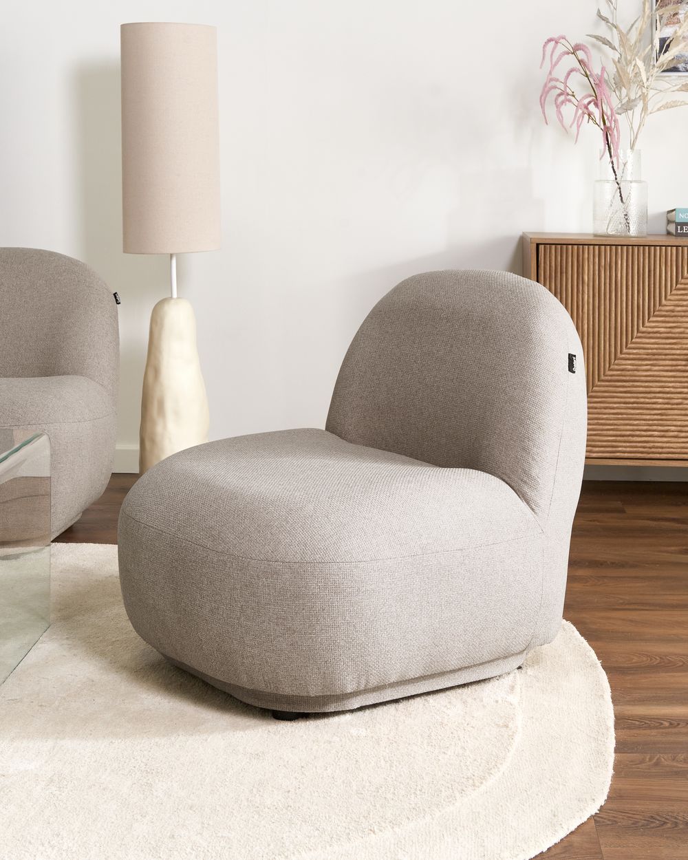 Poltrona LOVBERG Tessuto Beige