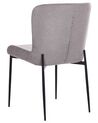 Lot de 2 chaises de salle à manger en tissu gris foncé ADA_873325