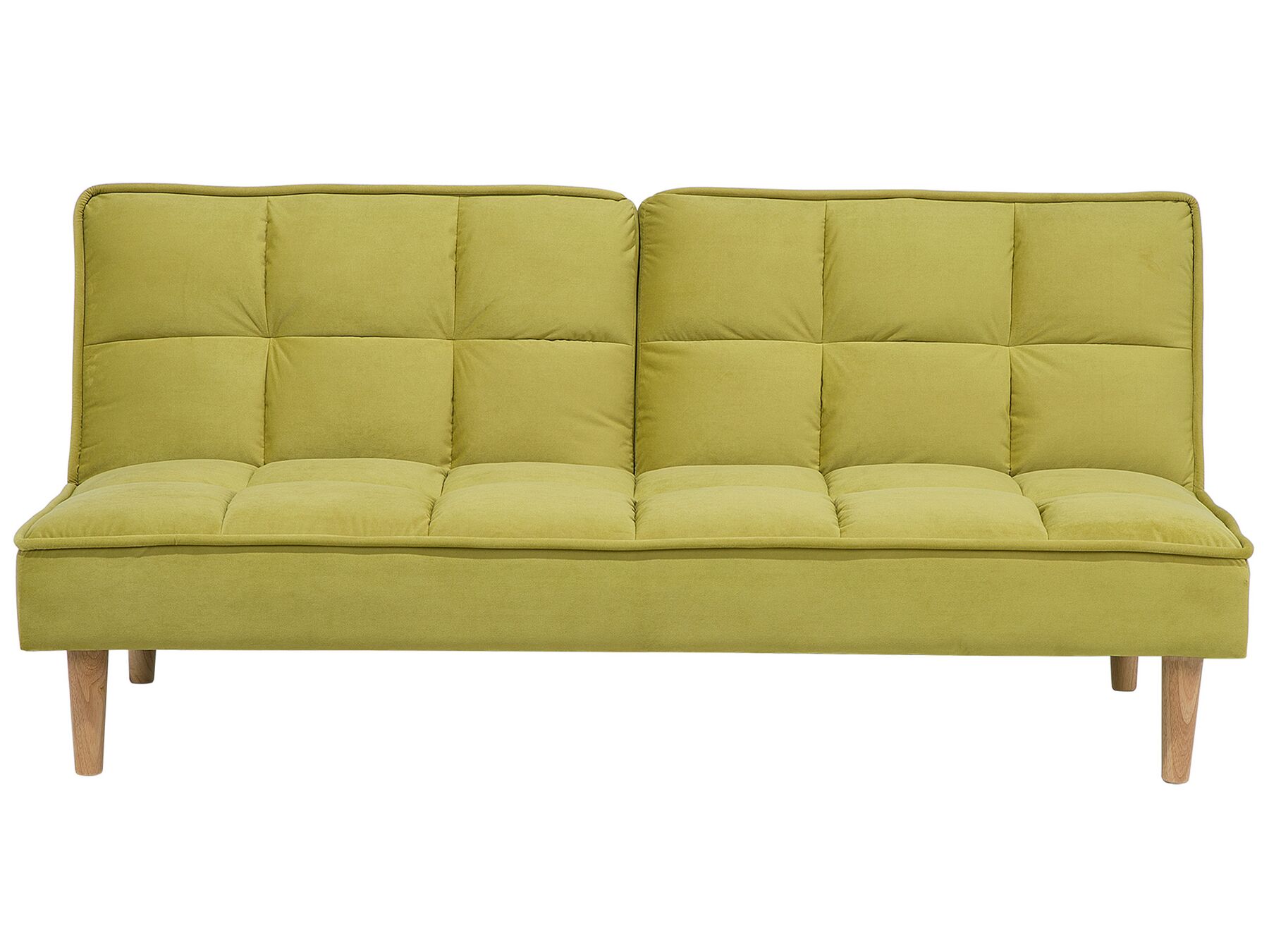 Divano letto moderno in tessuto giallo verde SILJAN_702094