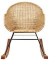 Schaukelstuhl Rattan naturfarben 2er Set LAVINIO_935863