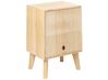 Mesa de cabeceira com 1 gaveta em rattan cor de madeira clara SENEY_845556