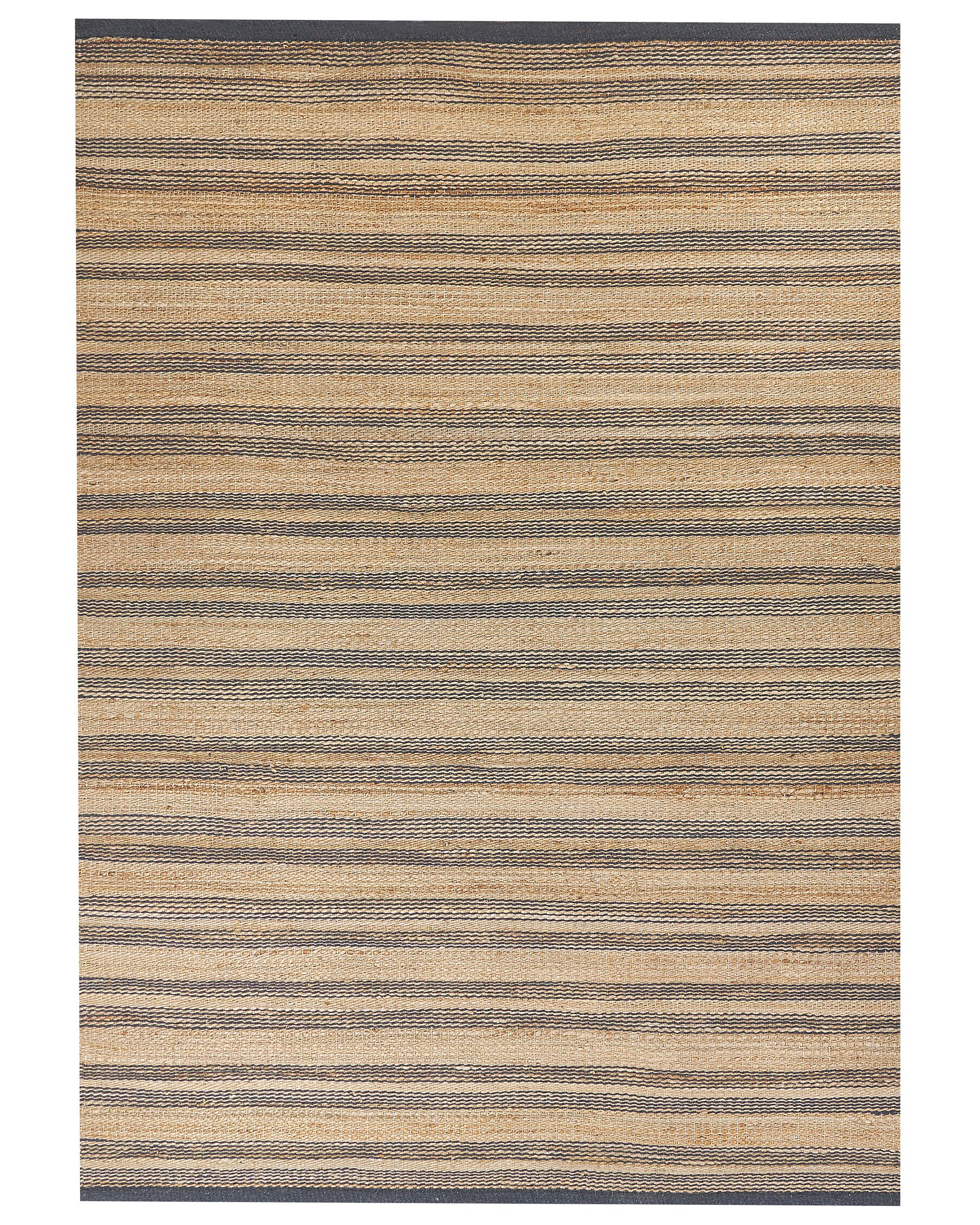 Jutový koberec 160 x 230 cm béžová/sivá BUDHO_845630