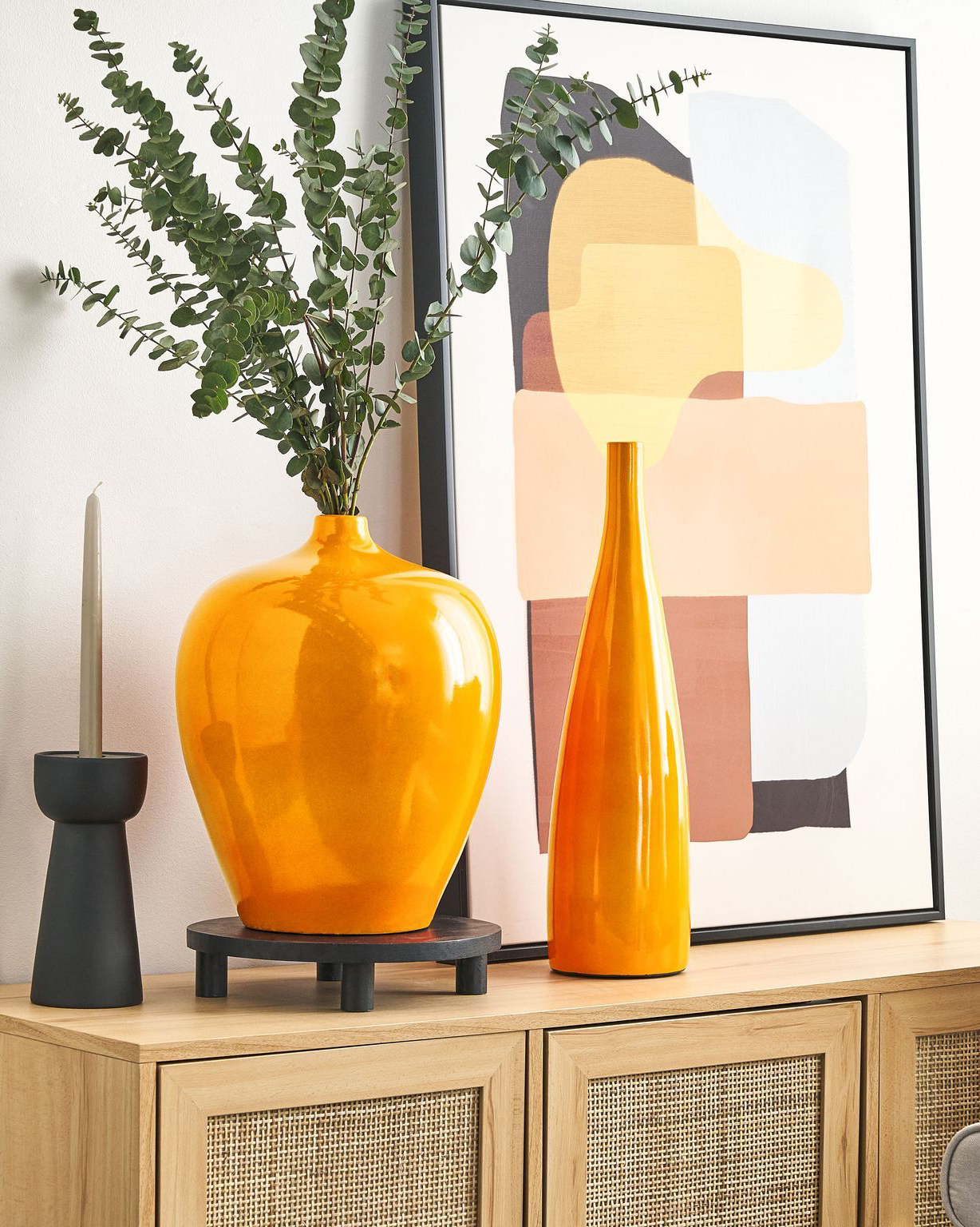 Jarra de flores TERRASA 37 cm Cerâmica Laranja