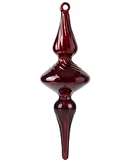 Conjunto de 6 bolas de Navidad SNOWGLOBE Vidrio Rojo oscuro_1192053