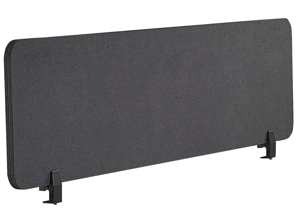 Desk Screen WALLY 160 x 40 cm Dark Grey