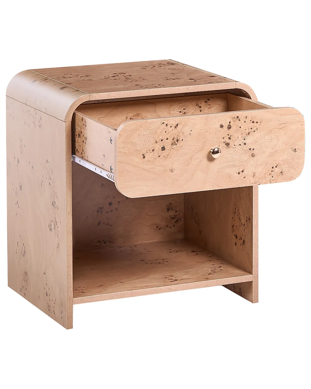 Nachttisch mit 1 Schublade WOODFORD Wurzelholz Optik_1190408