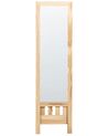 Standing Mirror with Shelf Light Wood LUISANT _832265