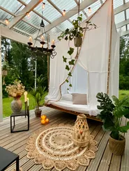 Lantern TONGA 77 cm Bamboo Natural_829084