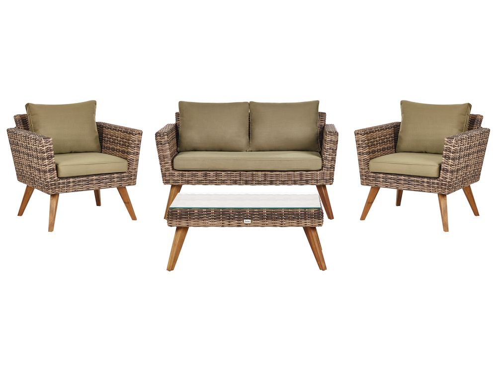 Green rattan garden furniture discount
