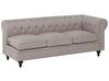 Ecksofa Polsterbezug beige rechtsseitig CHESTERFIELD_708948