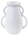 Porcelain Flower Vase 19 cm White KOROPI_845405