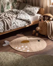 Tappeto per bambini BLOOP Beige 80 x 120 cm Cotone_1107666