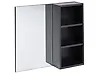 Bathroom Wall Mounted Mirror Cabinet JOINVILLE 60 cm Black