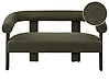 Sofa dla 2 osób ILBRO Boucle Ciemnozielony