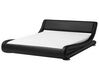 Faux Leather EU Super King Bed Black AVIGNON_688997