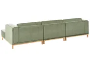 Corner Sofa 5 Seater VENG Corduroy Green Left Hand_1009700