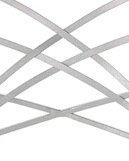 Set di 2 sedie da pranzo GIRARD Metallo Argento_782828