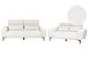 Boucle Living Room Set White VEGAMO_926088