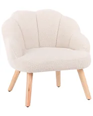 Kids Armchair MILAND Boucle Light Beige_989217