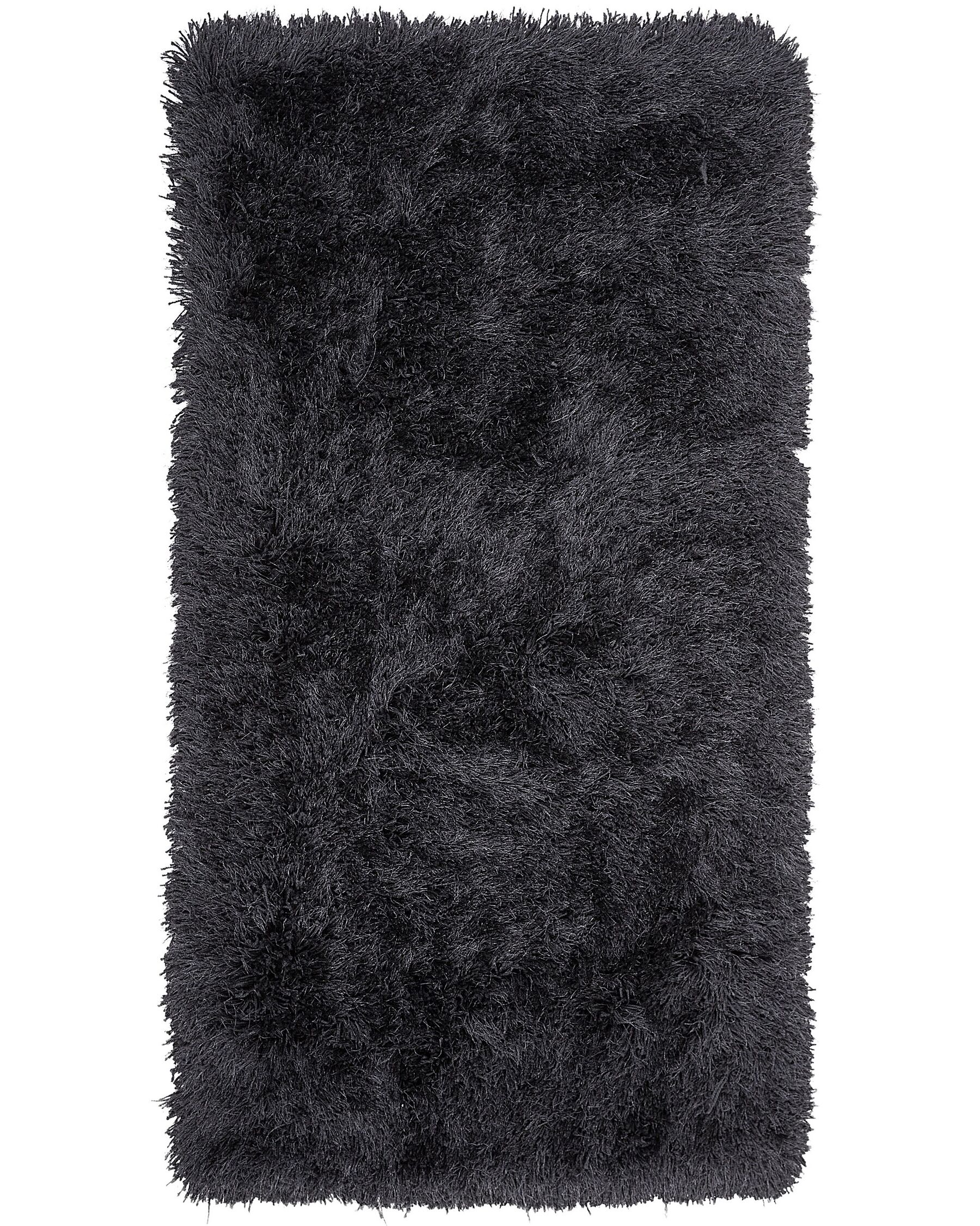 Teppich schwarz 80 x 150 cm Shaggy CIDE_746828