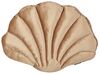 Velvet Seashell Cushion 47 x 35 cm Beige CONSOLIDA_890976