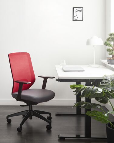 Swivel Office Chair Red VIRTUOSO 