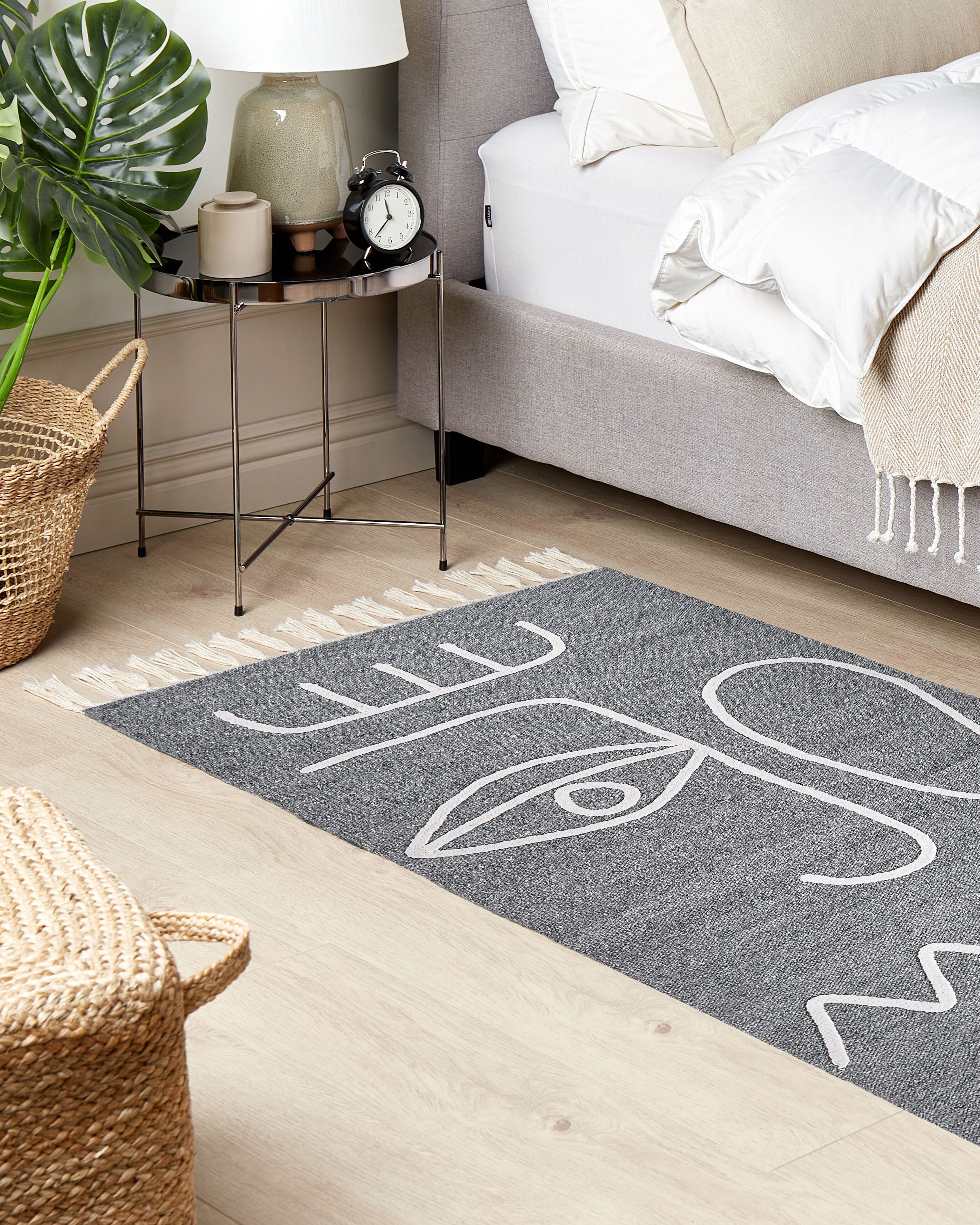 Tapis d'extérieur YAVU Gris 80 x 150 cm_1179995