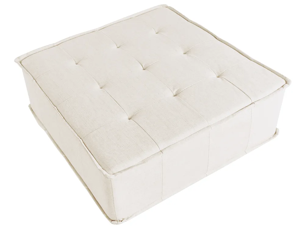 Modular Corner Sofa 5 Seater TIBRO Fabric Off-White Right Hand_1058194