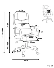Executive Chair WINNER Faux Leather Light Beige_467687