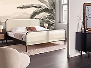 Bed Pine Wood GONFARON 180 x 200 cm (EU Super King) Black_1173569