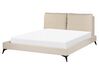 Boucle EU King Size Bed Beige MELLE_887308