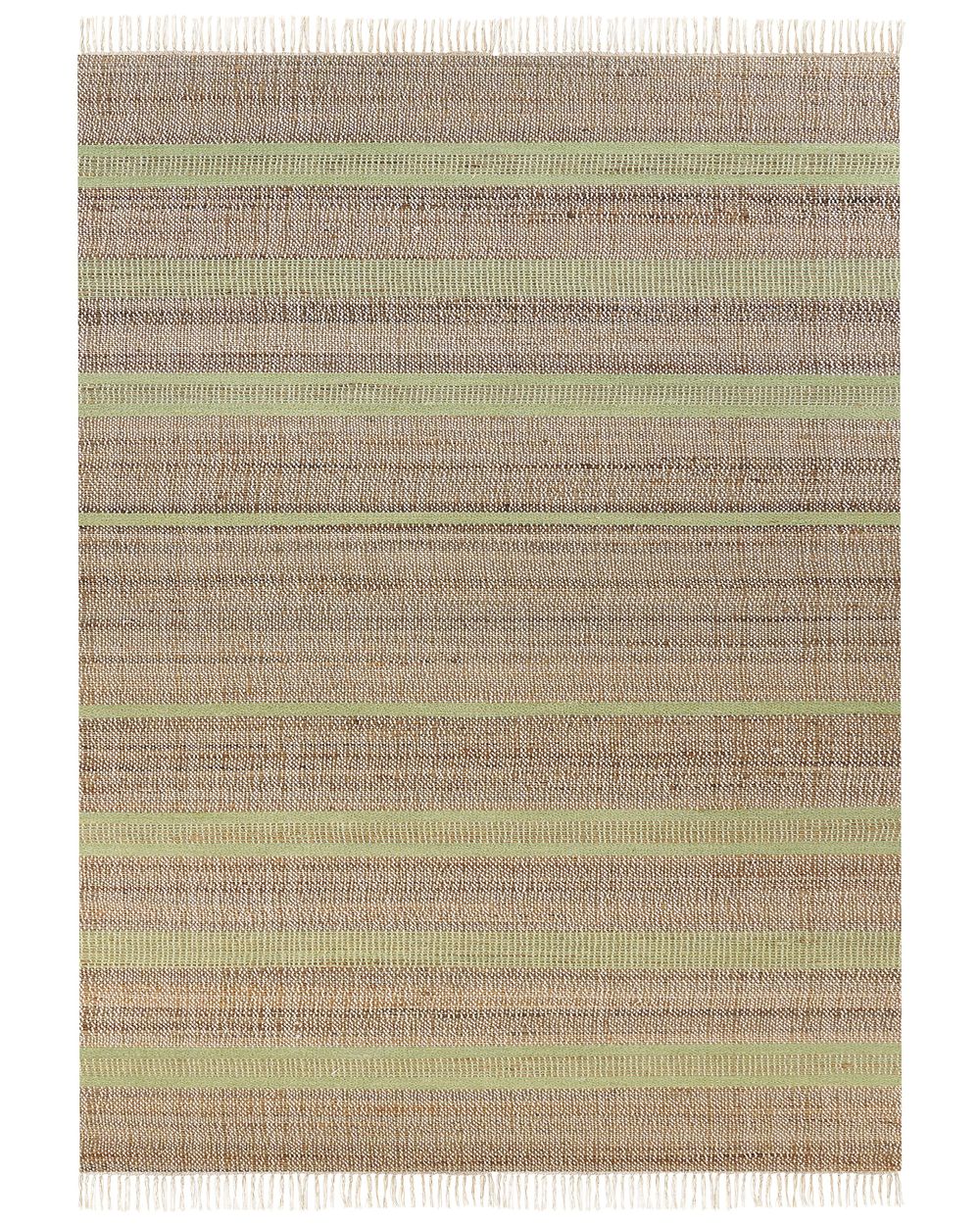 Teppich TALPUR Hellgrün 160 x 230 cm Jute
