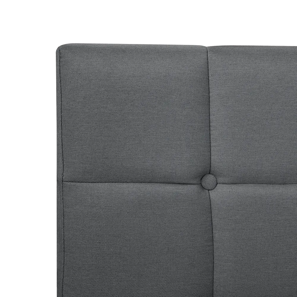 Divan Bed Fabric ADMIRAL 180 x 200 cm (EU Super King) Dark Grey_679054