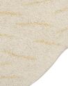 Vlněný dětský koberec ve tvaru pantera 100 x 160 cm bílý IOREK_874910