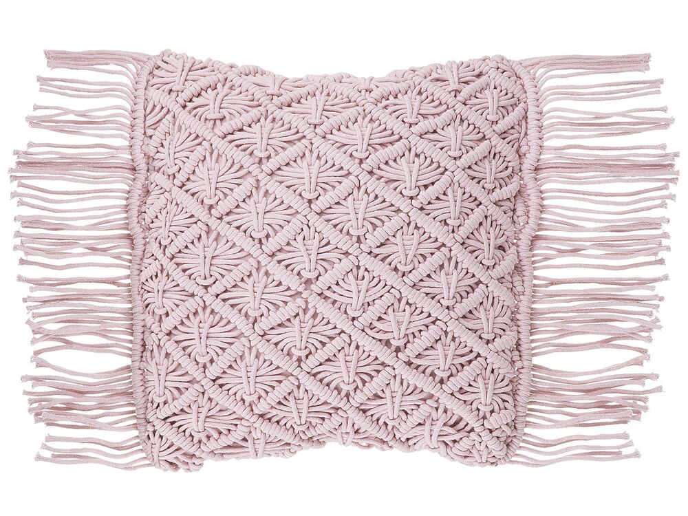 Coussin YANIKLAR 40 x 40 cm Coton Rose Motif géométrique