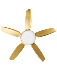 Ventilatore a soffitto con luce GOSHAABA con telecomando LED Ottone_988754